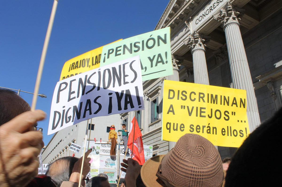 Concentracin en Madrid el 22/02/2018 por unas pensiones dignas.