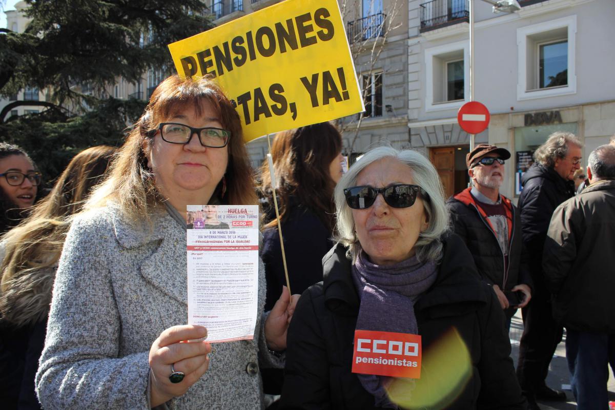 Concentracin en Madrid el 22/02/2018 por unas pensiones dignas.