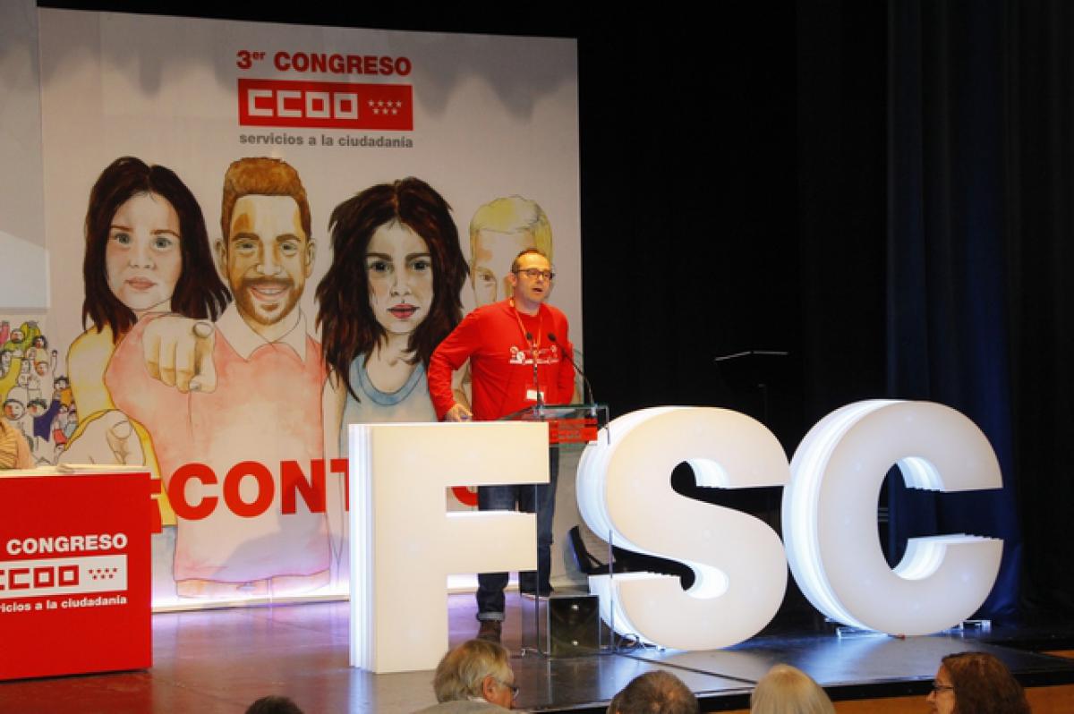 candidaturas FSC y CCOO Madrid, encabezadas por David Jabato. 
