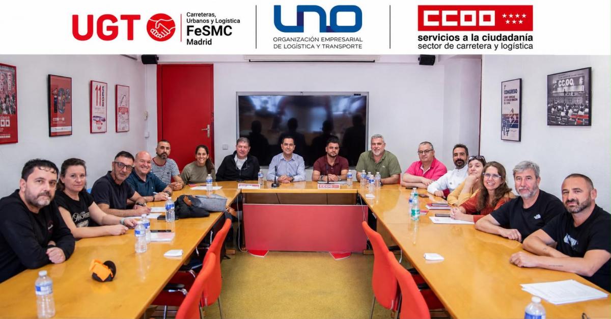 Firma del acuerdo Convenio Colectivo de Logística de la Comunidad de Madrid.