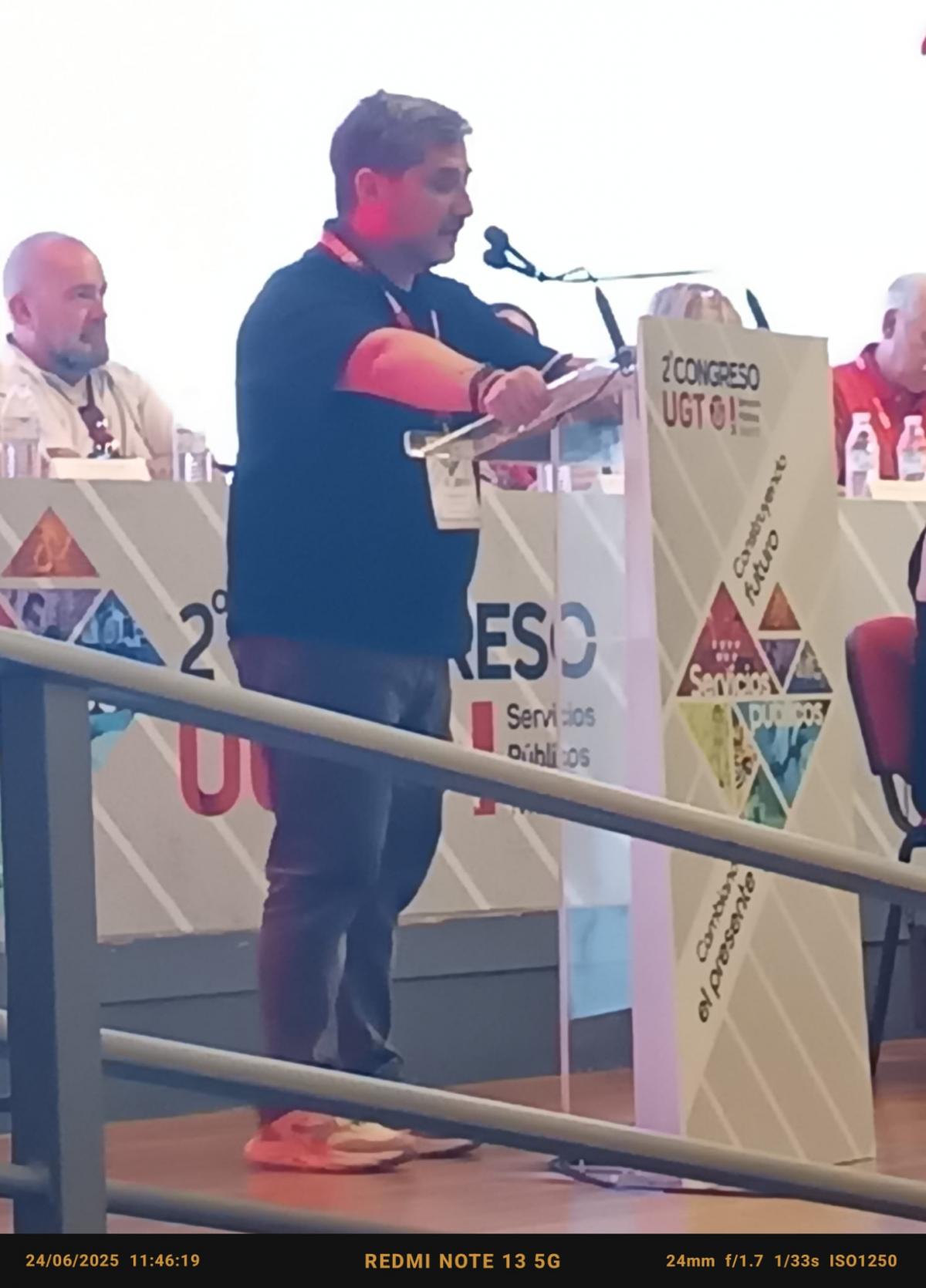 Intervencin del secretario general FSC Madrid CCOO en el II Congreso de Servicios Pblicos de UGT