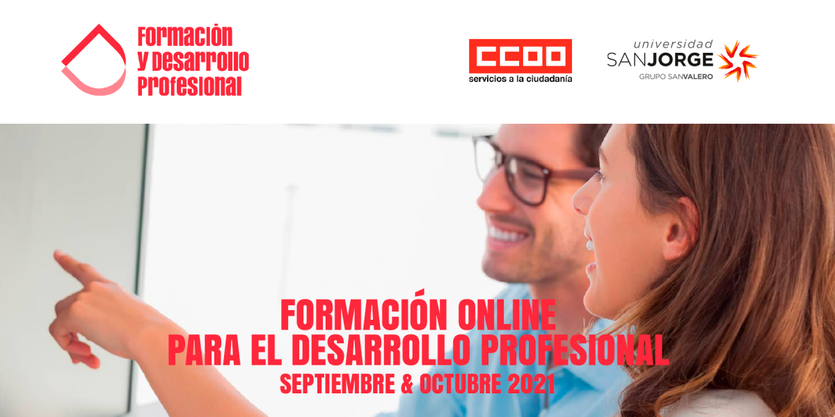 Cursos online de Formación y Desarrollo Profesional para septiembre y octubre de 2021