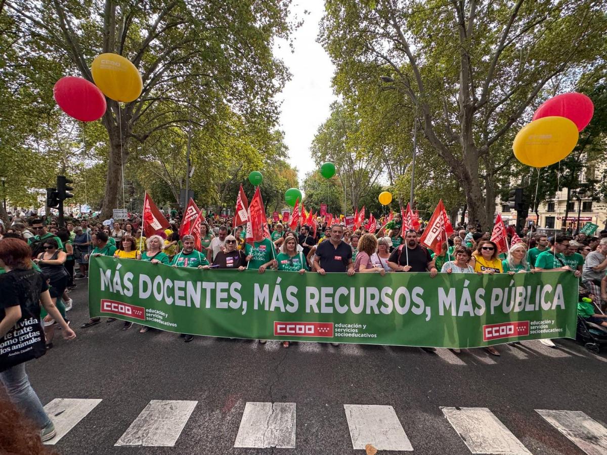Manifestación por la enseñanza pública