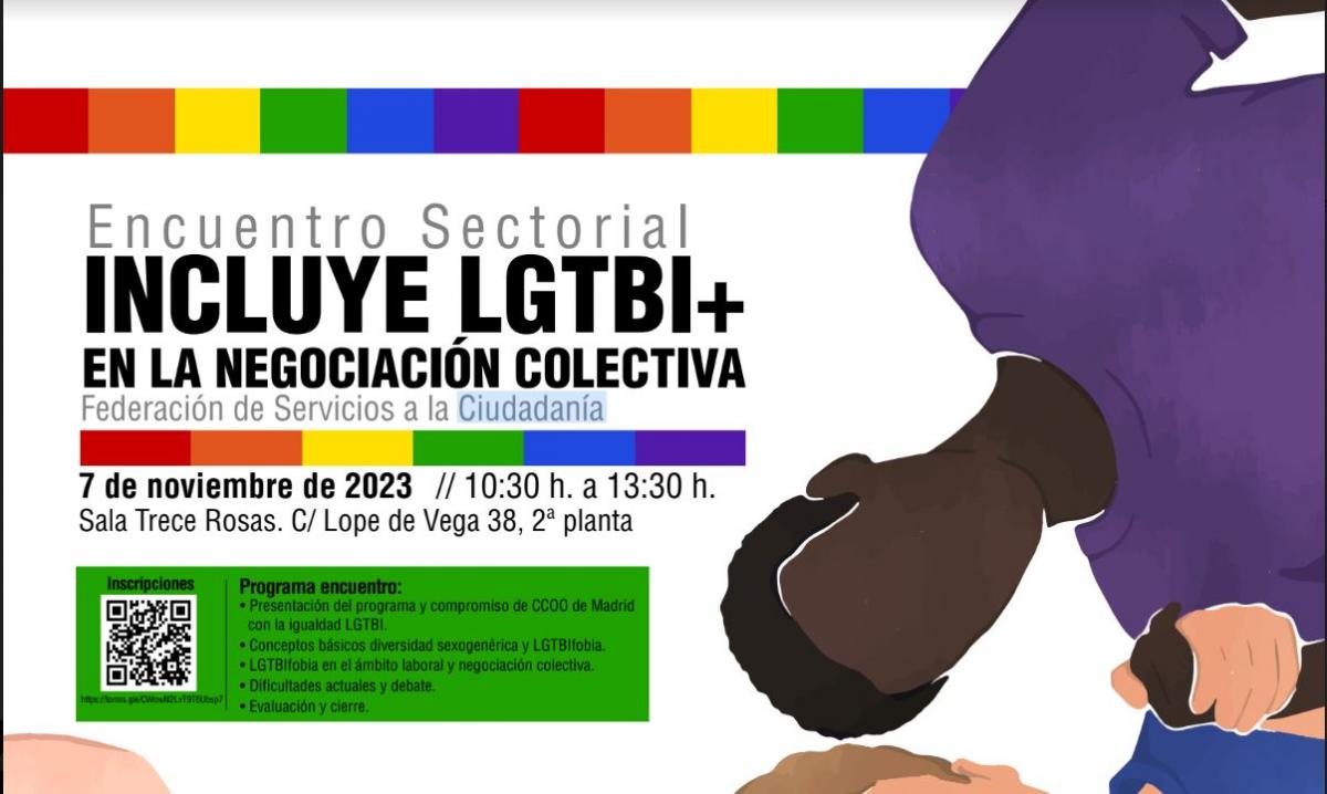 Cartel del encuentro INlcuye LGTBI+