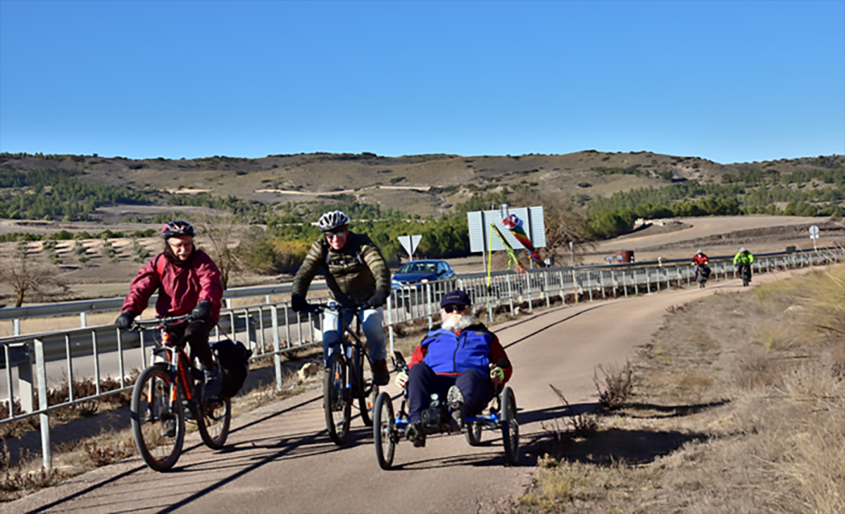 La ruta discurre por un sendero tranquilo