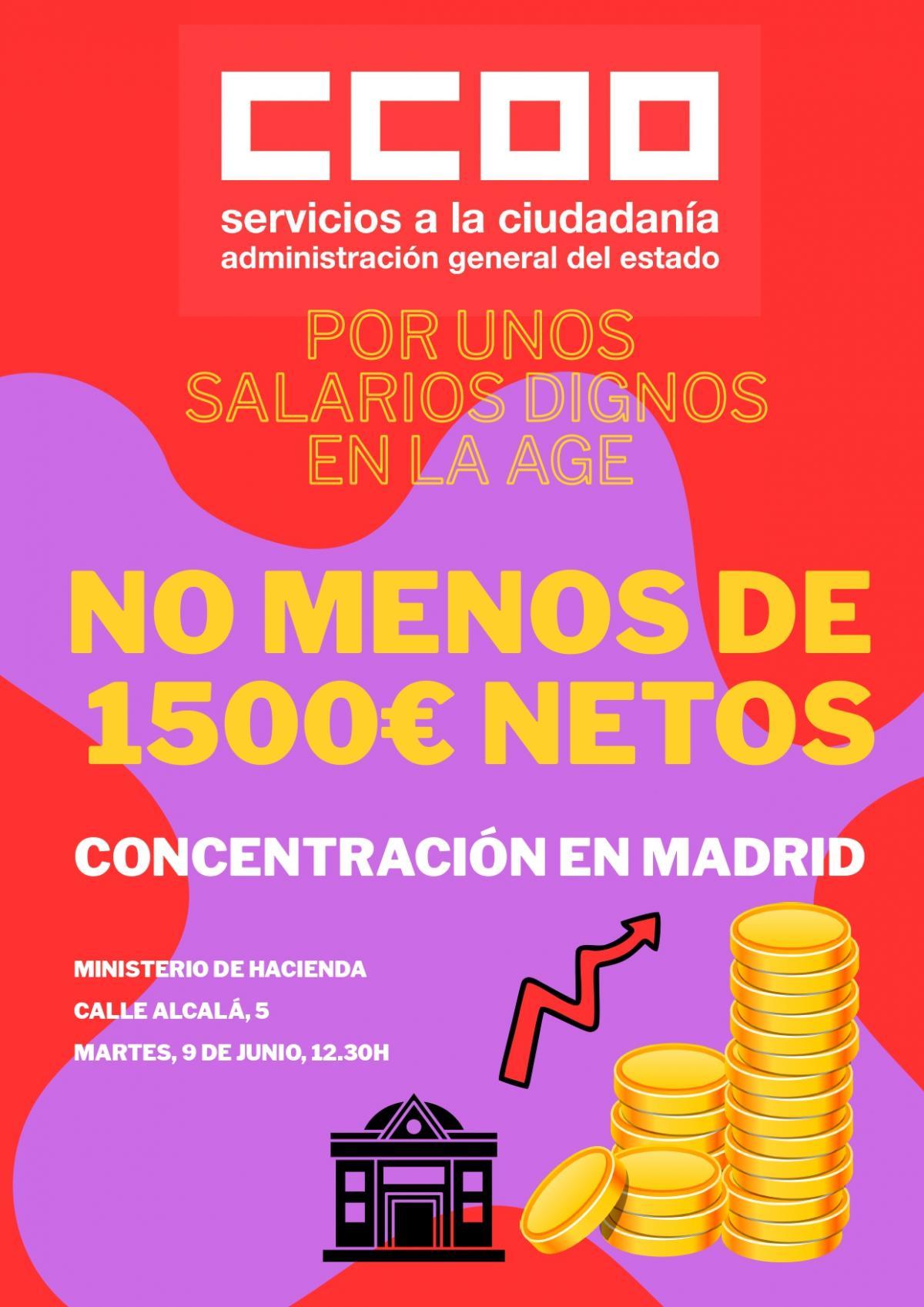 Por unos salarios dignos en la AGE