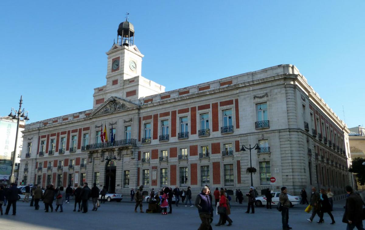 Real Casa de Correos, sede de la Comunidad de Madrid