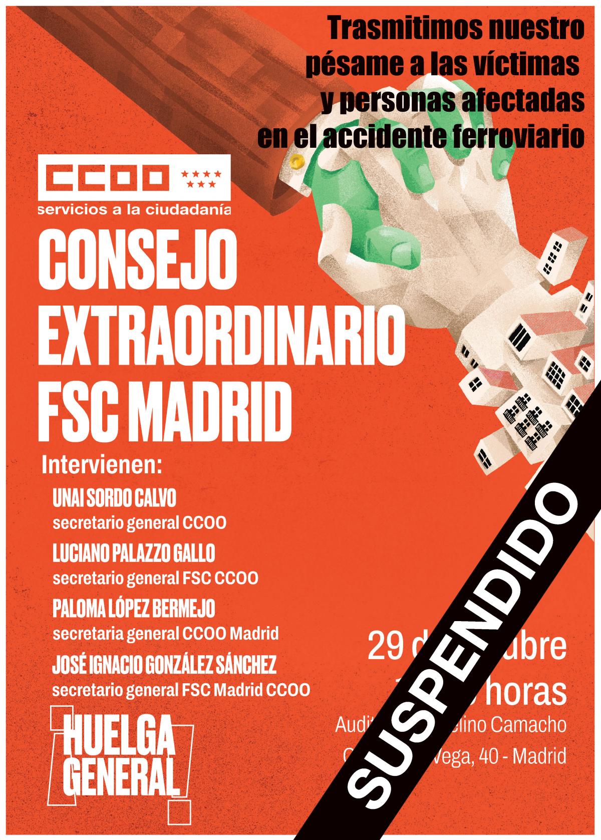 Consejo Extraordinario FSCM suspendido