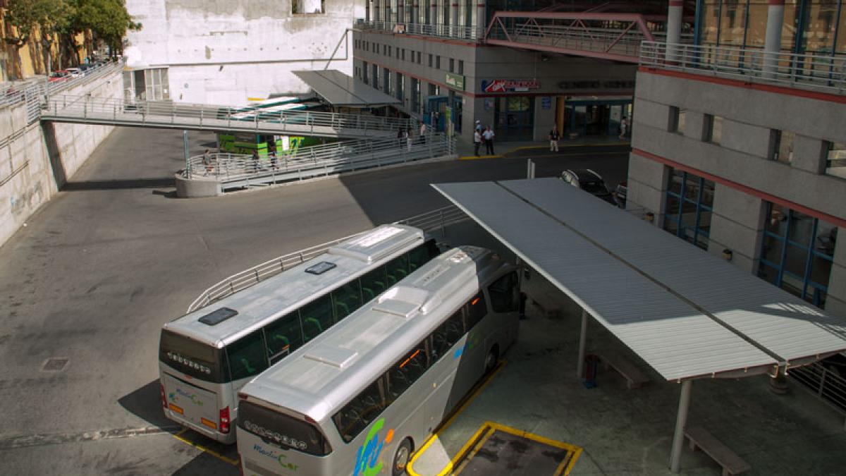 Estación de autobuses en El Escorial